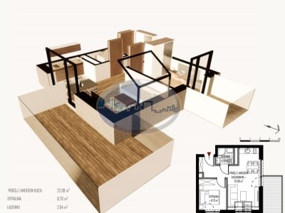 Nieruchomości Zielona Góra - Mieszkanie na sprzedaż o pow. 33,45 m2